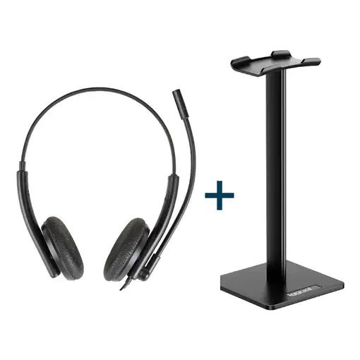 iggual Kit auriculares ENC3030 + soporte SA22