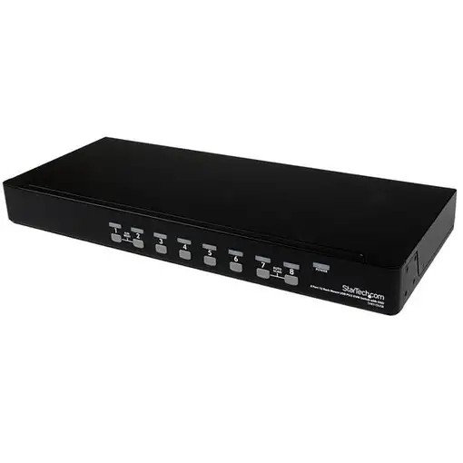 StarTech.com Conmutador Switch KVM 8 Puertos de Vídeo VGA HD15 USB 2.0 USB A PS/2
