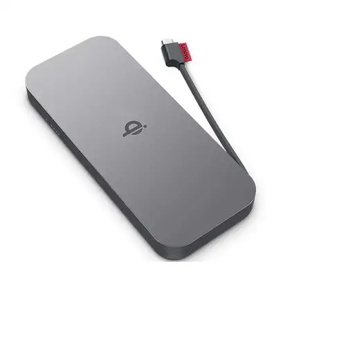 Lenovo GO Polímero de litio 10000 mAh Cargador inalámbrico Gris