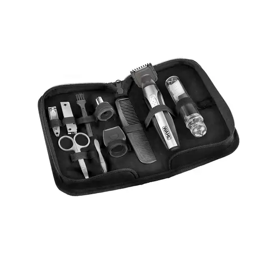 Wahl Travel Kit Deluxe Batería Negro, Acero inoxidable
