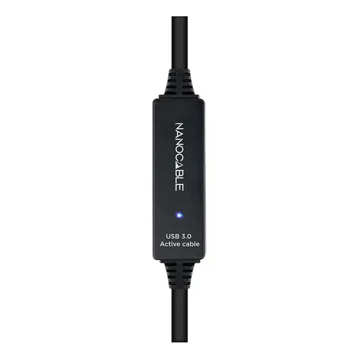 Nanocable Cable USB 3.0 prolongador con amplificador, tipo A/M-A/H, 15m