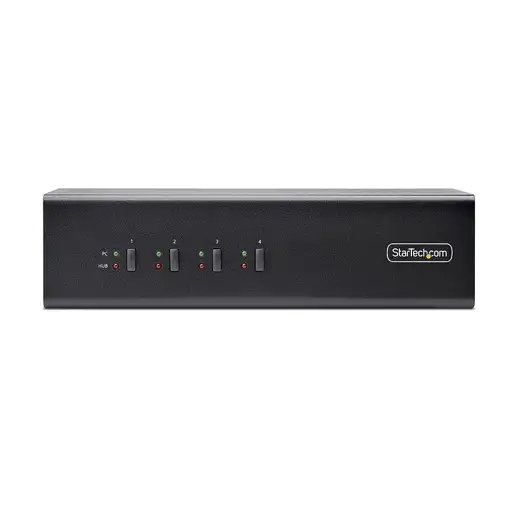 StarTech.com Switch Conmutador KVM de 4 Puertos y 2 Monitores DisplayPort - 4K 60H
