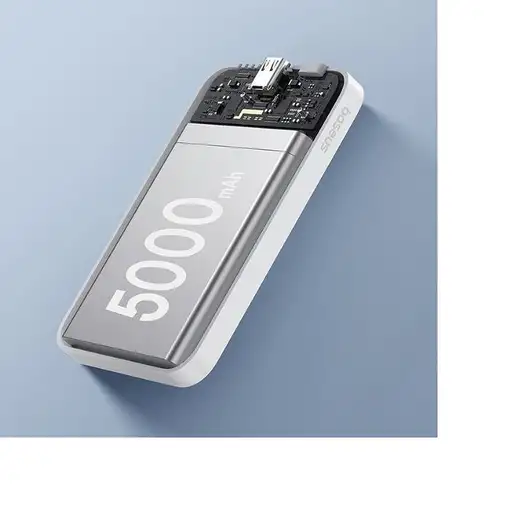 Baseus 6932172636210 batería externa Polímero de litio 5000 mAh Blanco