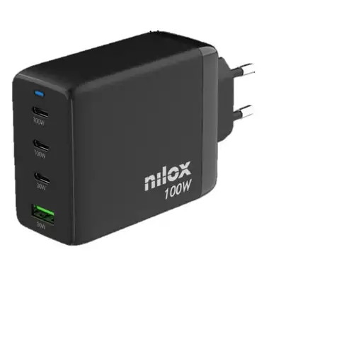 Nilox NXGANUSBC100 cargador de dispositivo móvil Universal Negro Corriente alterna Nilox NXGANUSBC100 cargador de dispositivo móvil Universal Negro Corriente alterna
