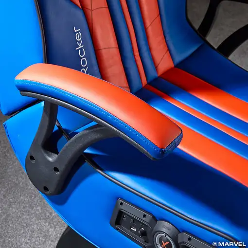 X Rocker 2021195 silla para videojuegos Silla gaming Asiento acolchado Azul, Rojo