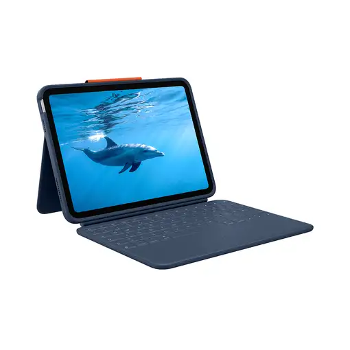 Logitech 920-011191 teclado para móvil QWERTZ Alemán Smart Connector Azul