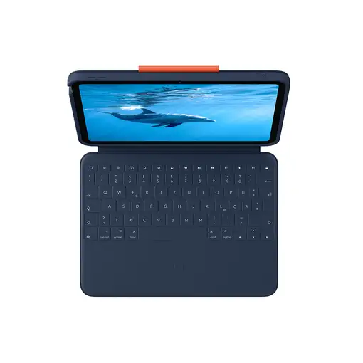 Logitech 920-011191 teclado para móvil QWERTZ Alemán Smart Connector Azul