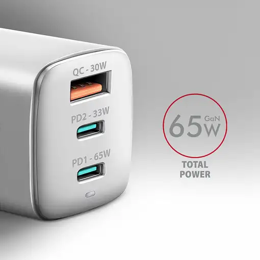 Axagon ACU-DPQ65W cargador de dispositivo móvil Teléfono móvil, Netbook, Portátil
