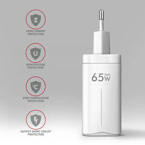 Axagon ACU-DPQ65W cargador de dispositivo móvil Teléfono móvil, Netbook, Portátil