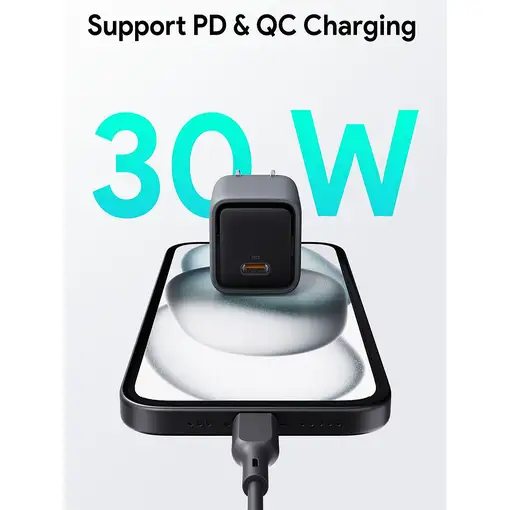 AUKEY Comet Mini Auriculares, Portátil, Smartphone, Tableta Gris Corriente alterna