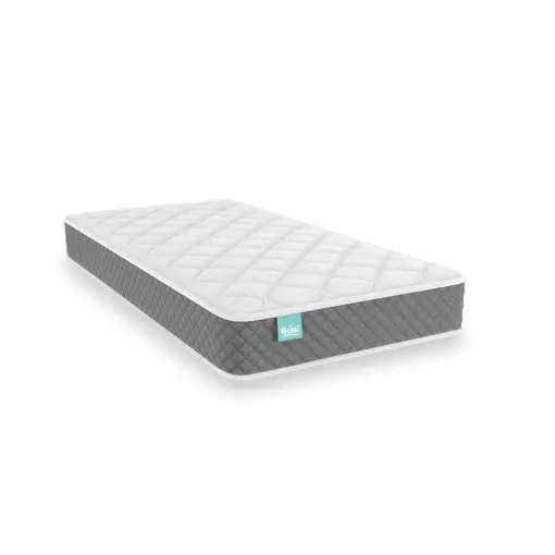 Colchón viscoélastico de cuna, 12 cm alto, 70x140 cm, Baby One Gris Oscuro NALUI