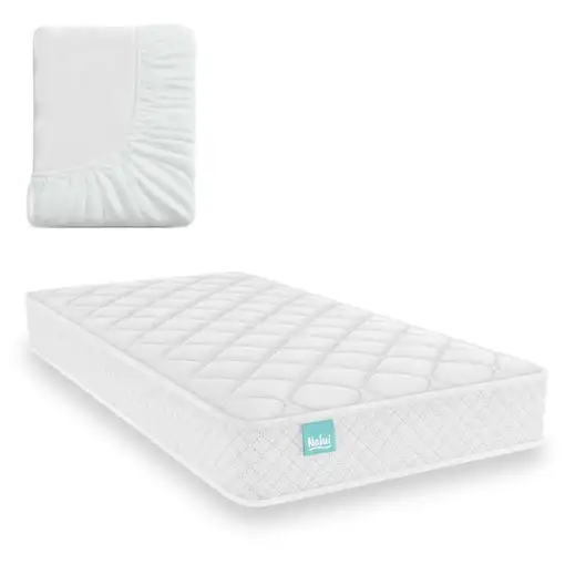 Colchón viscoelástico de cuna, 12 cm alto, 60x120 cm Baby One Blanco NAILU Colchón viscoelástico de cuna, 12 cm alto, 60x120 cm Baby One Blanco NAILU