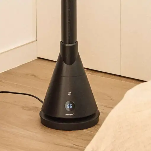 NEWLUX Ventilador frío Calor Dual 365 Negro,Sin Aspas,Calefactor Cerámico