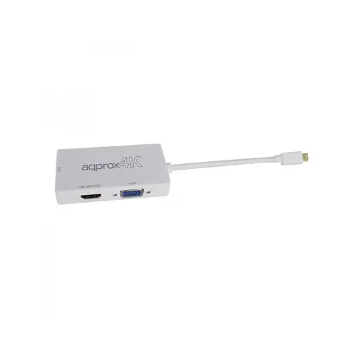 Approx appC37 DisplayPort VGA + HDMI + DVI Blanco