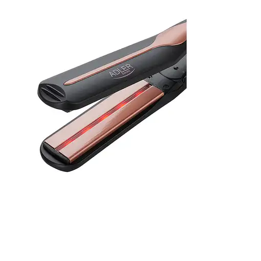 Adler AD 2318 Utensilio de peinado Plancha de pelo Caliente Negro, Coral 120 W