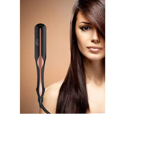 Adler AD 2318 Utensilio de peinado Plancha de pelo Caliente Negro, Coral 120 W