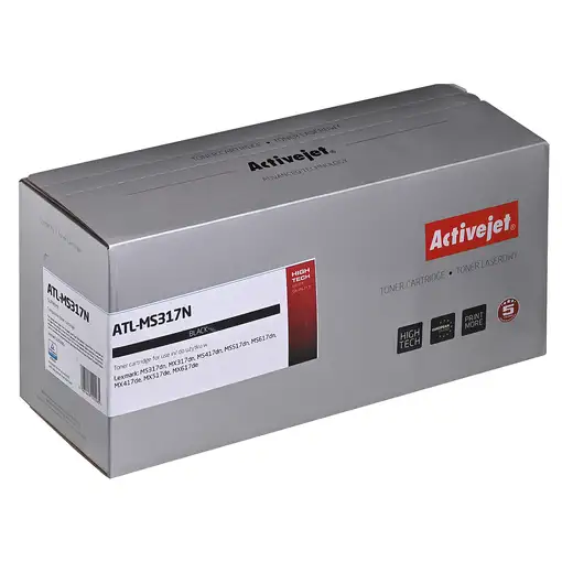 Activejet Tóner ATL-MS317N para Lexmark; recambio Lexmark 51B2000, Supreme; 2500 p
