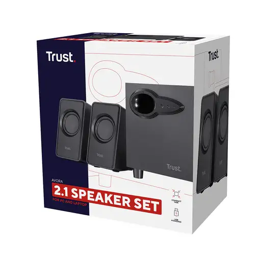 Trust Avora 2.1 conjunto de altavoces 9 W PC/ordenador portátil Negro 2.1 canales