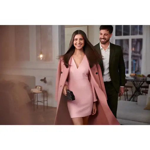 Philips 7000 series BHS742/00 Utensilio de peinado Plancha de pelo Caliente Púrpur