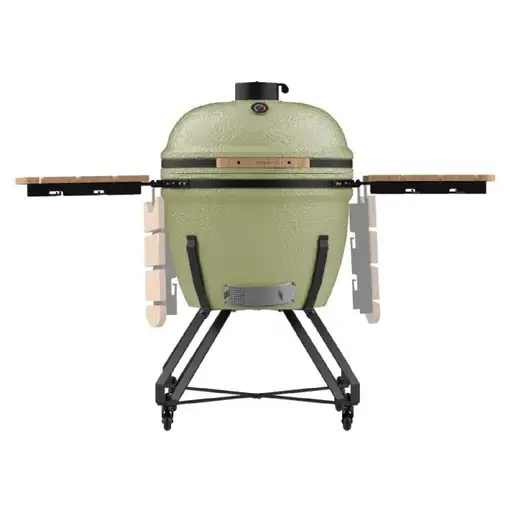 Cecotec DragonFire 6600 Parrilla/barbacoa Kamado Egg Carbón vegetal + Leña Blanco
