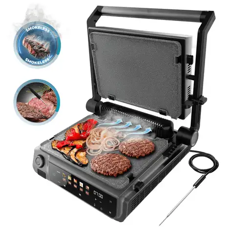 Cecotec Rock'nGrill 2000 Smash PerfectCook parrilla eléctrica de contacto