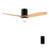 Ventilador de techo con Luz EnergySilence Aero5600 Classic Black&LightWood CECOTEC