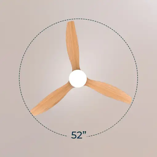 Ventilador de techo con Luz EnergySilence Aero5600 Classic Black&LightWood CECOTEC