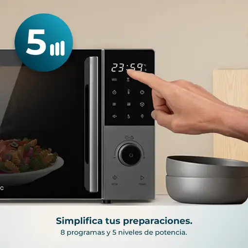 Cecotec Proclean 2800 Negro, Gris Microondas con grill Encimera 28 L 900 W