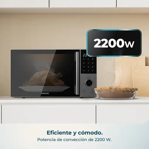 Cecotec Proclean 2800 Negro, Gris Microondas con grill Encimera 28 L 900 W