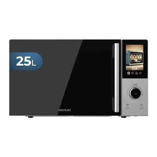Microondas digital táctil con grill, 25L, 900W, Convection 2500 Touch CECOTEC