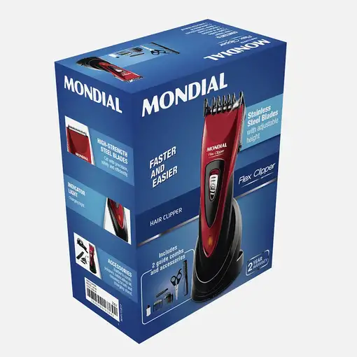 Fabrilamp MON-CR-04 cortadora de pelo y maquinilla Rojo