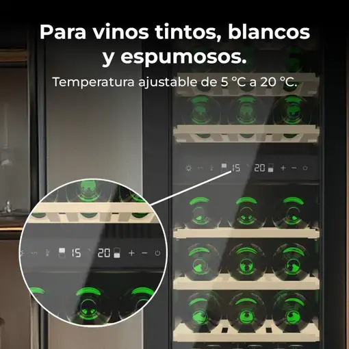 Cecotec Vinoteca Bolero GrandSommelier Origin Duo 30 Hit Black