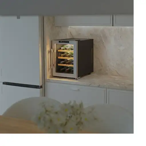 Cecotec Bolero GrandSommelier 1255 CoolWood Nevera de vino Integrado Acero inoxida