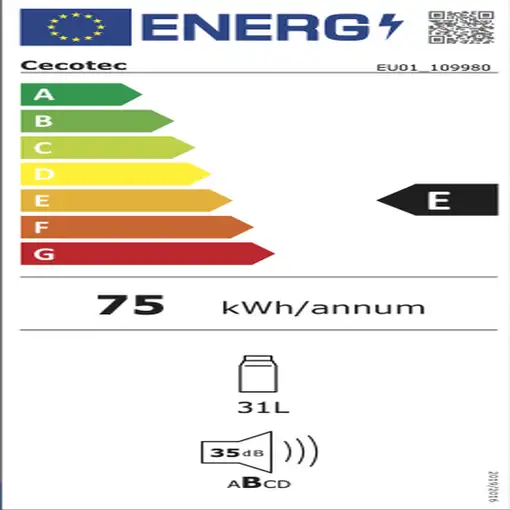 Cecotec Bolero GrandSommelier 1255 CoolWood Nevera de vino Integrado Acero inoxida