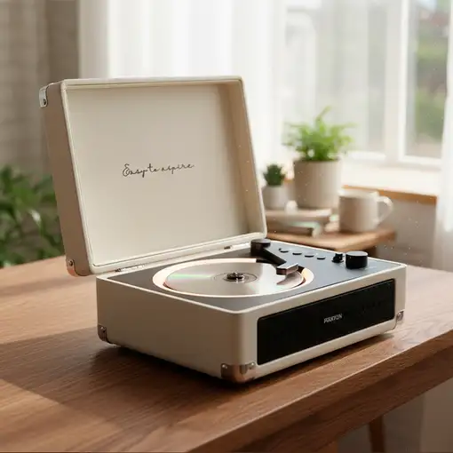 Reproductor de CD Boogie Cream PRIXTON con Bluetooth