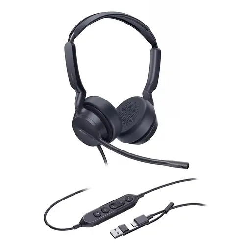 Yealink UH42 Dual UC USB-C/A Auriculares Alámbrico Diadema Oficina/Centro de llama