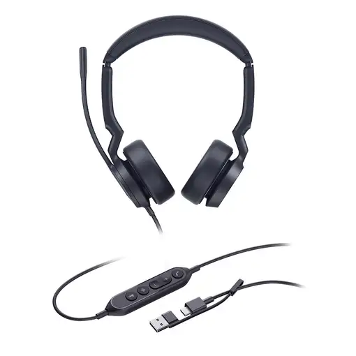 Yealink UH44 Dual UC USB-C/A Auriculares Alámbrico Diadema Oficina/Centro de llama