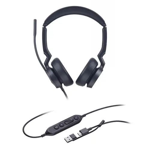 Yealink UH46 Dual UC USB-C/A Auriculares Alámbrico Diadema