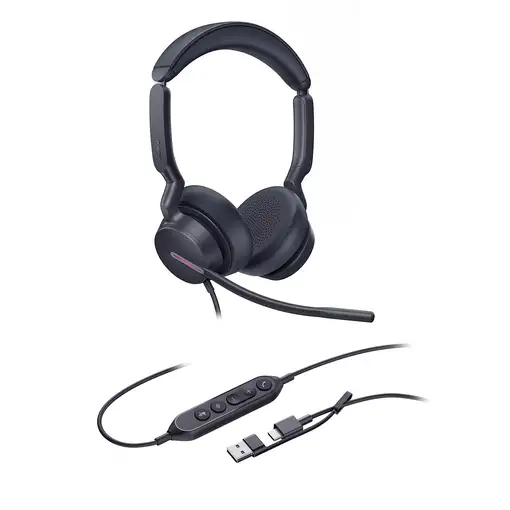 Yealink UH46 Dual UC USB-C/A Auriculares Alámbrico Diadema