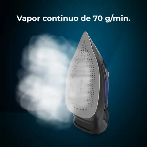 Plancha vapor-seco suela antiadherente 3200 W Azul A90_EU01_001871 CECOTEC