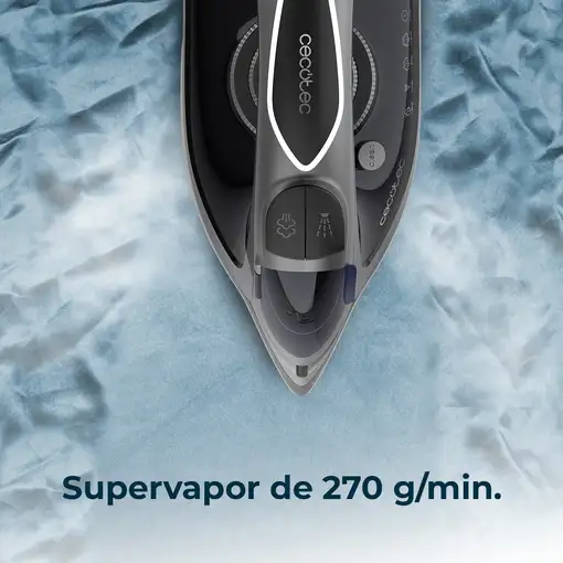 Plancha vapor-seco suela antiadherente 3200 W Azul A90_EU01_001871 CECOTEC