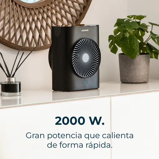 Cecotec ReadyWarm 2070 Max Force Smart Interior Negro 2000 W Ventilador eléctrico
