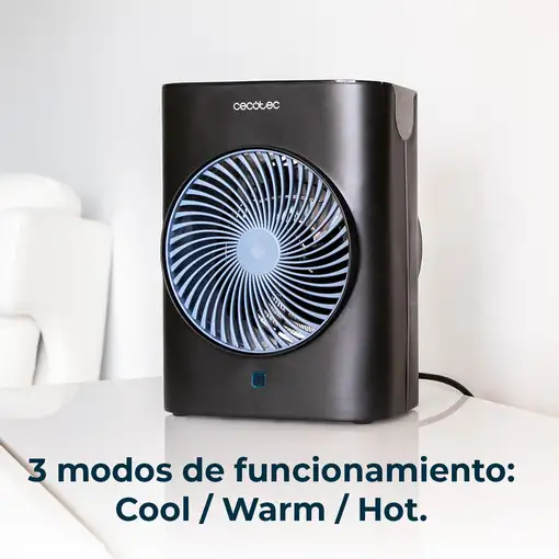 Cecotec ReadyWarm 2070 Max Force Smart Interior Negro 2000 W Ventilador eléctrico