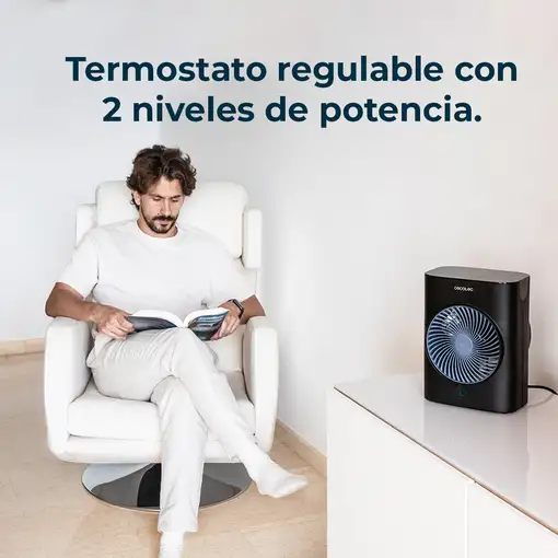Cecotec ReadyWarm 2070 Max Force Smart Interior Negro 2000 W Ventilador eléctrico