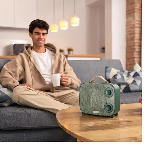 Cecotec ReadyWarm 1550 Ceramic Aura Interior Verde 1500 W Ventilador eléctrico