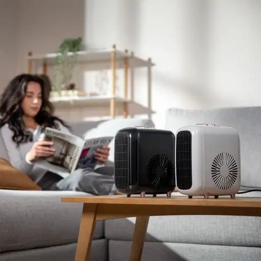 Cecotec ReadyWarm 600 Lagoon Interior Negro 2000 W Ventilador eléctrico