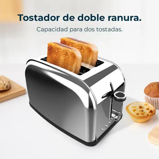 Cecotec Tostador vertical Tostador vertical Toastin` time 850 Inox