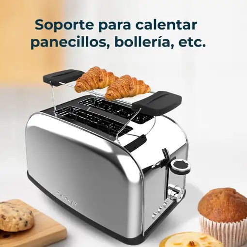 Cecotec Tostador vertical Tostador vertical Toastin` time 850 Inox