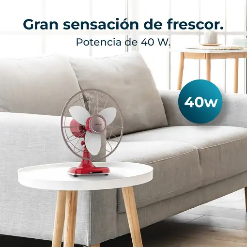 Ventiladores sobremesa Rojo CECOTEC
