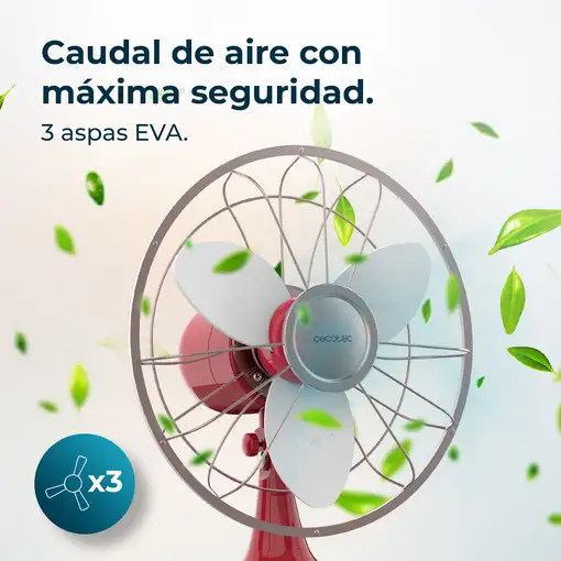 Ventiladores sobremesa Rojo CECOTEC